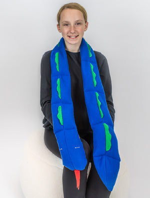 Cuddly Companion Weighted Snake Shoulder Wrap & Puppet