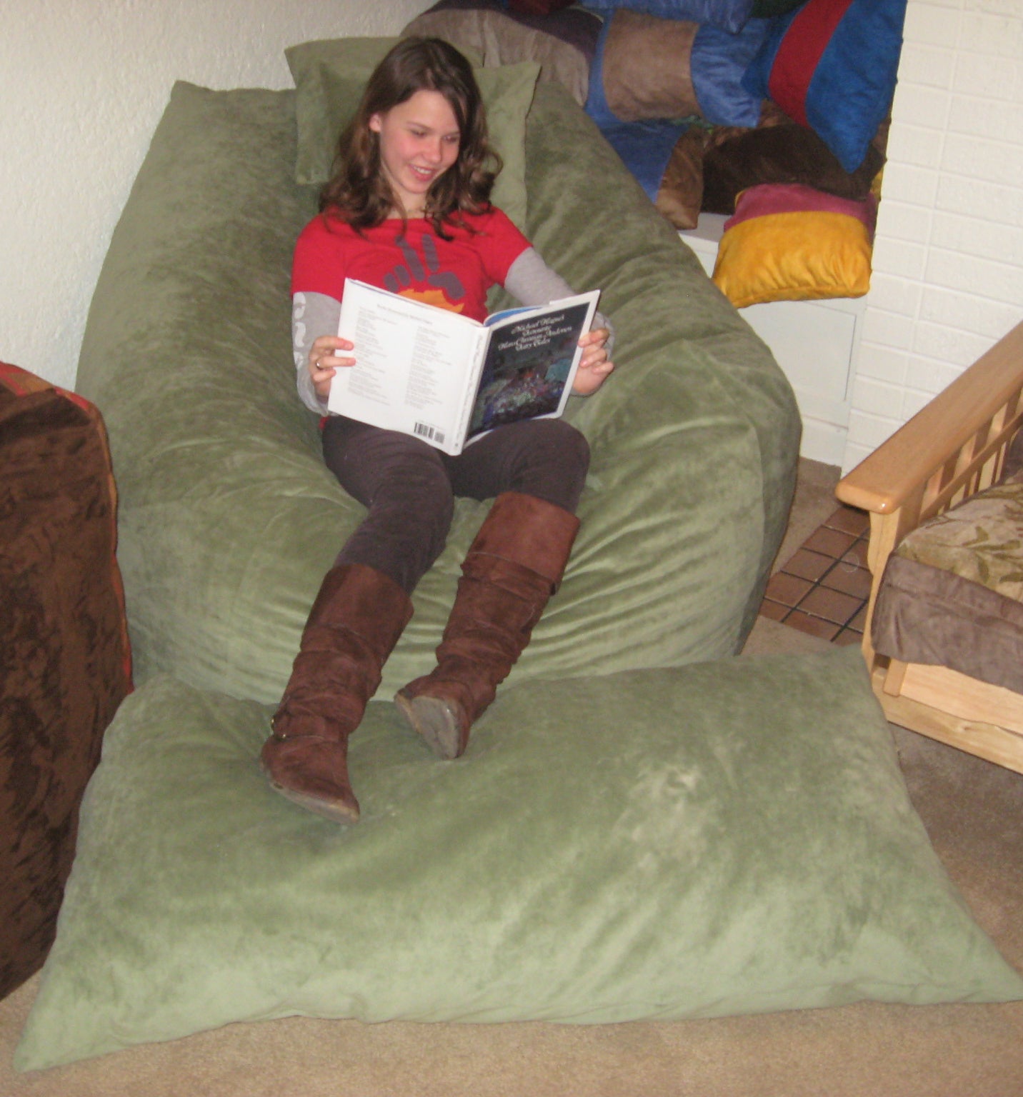 The Nesting Loveseat Set In Sage Microfiber